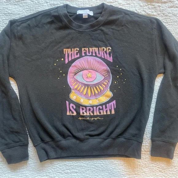 “The Future is bright” Vintage black - Spiritual Gangster - Malibu Pullover - Picture 5 of 6